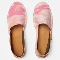 Light Pink Camouflage Abstract Pattern Espadrilles