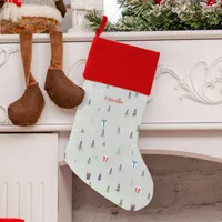 Scandinavian Christmas forest Christmas Stocking