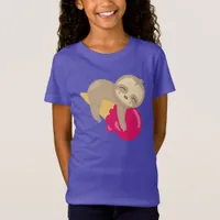 Sleepy Baby Sloth On Ice Cream Cone T-Shirt