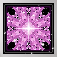 *~* Radiant Lavender Violet Ray Mandala Poster