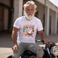 Festive Santa Enjoying Beer in July T-Shirt