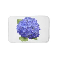 Blue Hydrangea Flower Bath Mat