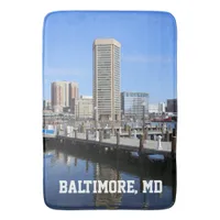 Baltimore's Inner Harbor World Trade Center Photo Bath Mat