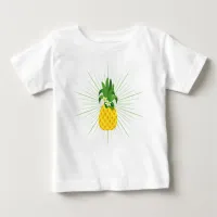 Yellow Tropical Pineapple     Baby T-Shirt