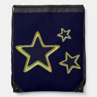 Stellar Gold Drawstring Bag