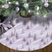 Purple Christmas Pattern#10 ID1009 Brushed Polyester Tree Skirt