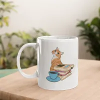 Cats, Books and Coffee Cute Coffee Mug