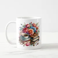 Rise and Shine Vintage Coffee Cup and Flowers