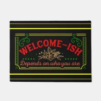 welcome-ish sarcastic door mat rug