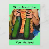 Don’t Hate My Double Z Zucchinis Postcard