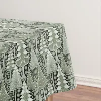 Green Earth Christmas Pattern#6 ID1009 Tablecloth