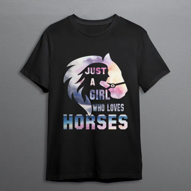 Just A Girl Who Loves Horses Vintage Horse Women T-Shirt