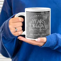 Elegant 4th Linen Wedding Anniversary Celebration Giant Coffee Mug