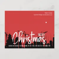 New Horizons Construction, Architect Firm X-Mas Holiday Postcard