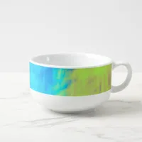 Abstract Art Brushstrokes Soup Mug