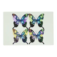 Aqua, Pink, and Yellow -  Elegant Butterflies Placemat