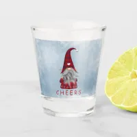 CHEERS | Black & Red Plaid Holiday Elf Shot Glass