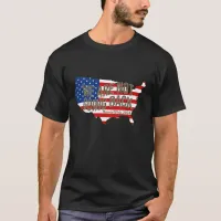 We Are Not Going Back USA Black T-Shirt