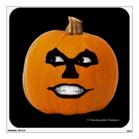 Jack o' Lantern Sinister Face, Halloween Pumpkin Wall Sticker