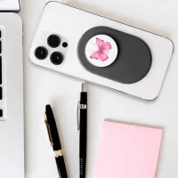 Cute Watercolor Pink Butterfly PopSocket