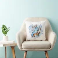 Winter Walk Throw Pillow