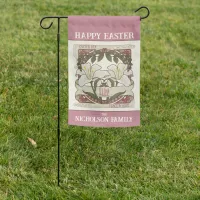 Happy Easter: Vintage Lily Design Peace Hope Garden Flag