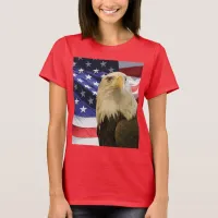 American Bald Eagle and Flag T-Shirt