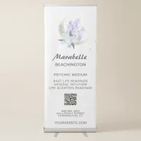 *~* Crystal Moon Floral Psychic Metaphysical  Retractable Banner