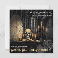 Gothic Night of Horrors - Dare to Enter the Abyss  Invitation