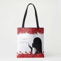 Stylish Sophisticated Feminine Silhouette Tote Bag