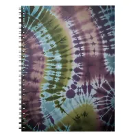 Tie-Dye Colorful Art Eggplant Notebook