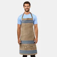 Southwest Pronghorn Antelope Tan Large Apron