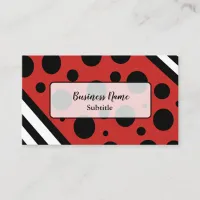 Black and Red Modern Business Cards