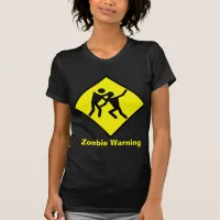 Zombie Warning Road Sign T-Shirt