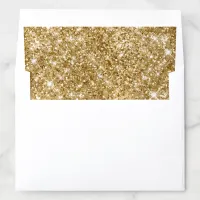 Glittery Gold Glam Envelope Liner