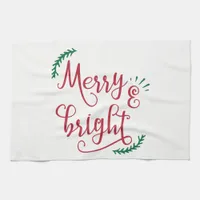 merry and bright Holiday Towel