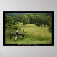 Canon at Cemetery Hill Gettysburg Pennsylvania Poster