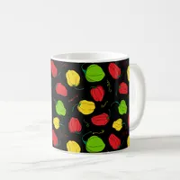 Jamaican Scotch Bonnet Food Patterned Coffee Mug