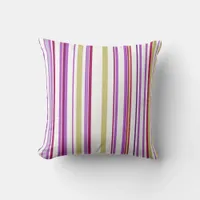 Trendy modern chic Stripes Throw Pillow