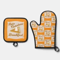 Pie is Beta Carotene Thanksgiving Fun Oven Mitt & Pot Holder Set