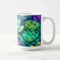 Aloe Vera and Succulents Collage  Coffee Mug