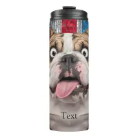 Cute Funny English BullDog Thermal Tumbler