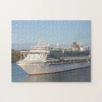 MS Azura Cruise Ship Close-Up on Antigua Jigsaw Puzzle