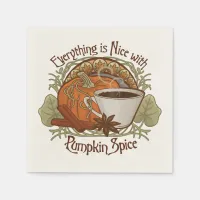 Pumpkin Spice Coffee Party Napkins