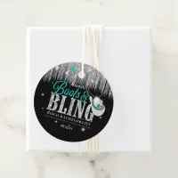 Boots 'n Bling Disco Bachelorette Teal ID925 Favor Tags