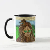 Sasqautch Peace Sign | Certified Squatcher Mug