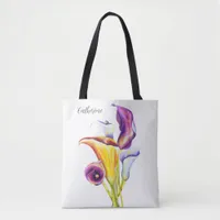 Calla Lillies Tote Bag