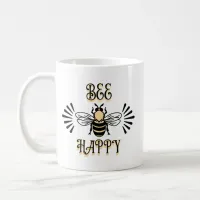 Bee Happy | Vintage Colors Honey Bee Coffee Mug