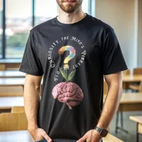 Curiosity Blooms: Brain Flower Pot T-Shirt