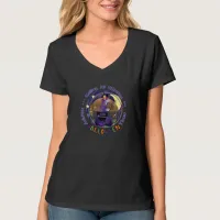 Happy Halloween Purple Witch Birthday  T-Shirt